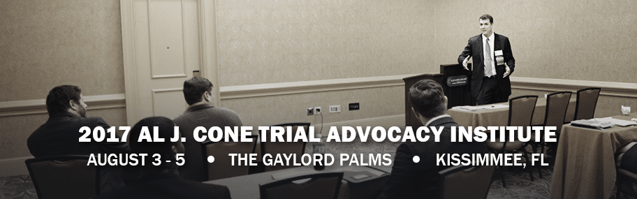 Cone Trial Advocacy Institute Includes Michaels as Faculty Member