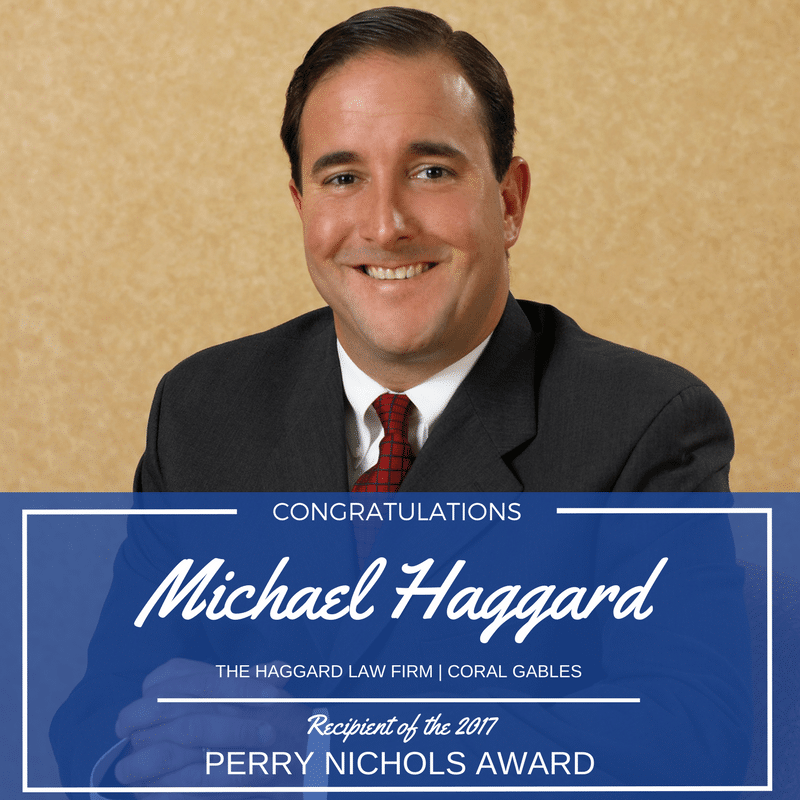 Haggard Named Recipient of Nichols Award by FJA