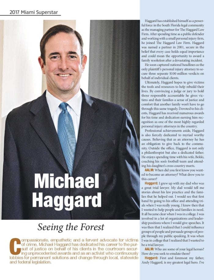 Magazine Names Haggard 2017 ‘Super Star’ Lawyer