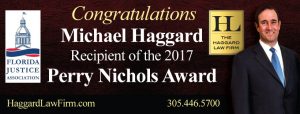 Michael Haggard Awarded Perry Nichols Award