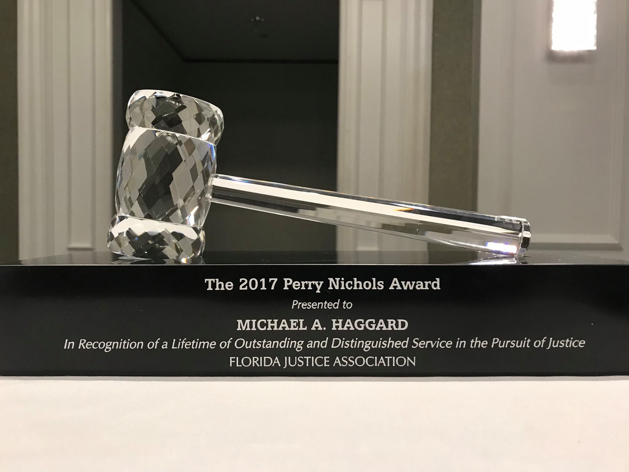 Haggard Receives Perry Nichols Award