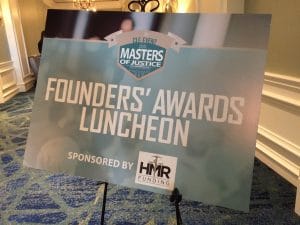 Founders Awards Luncheon sign
