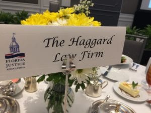 Haggard Law Firm table marker