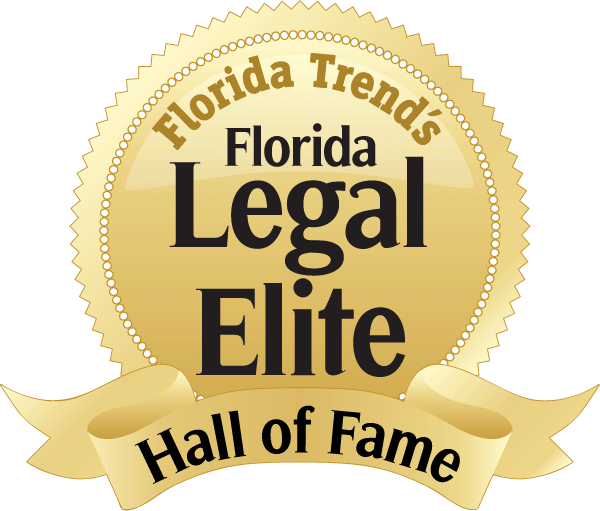 Florida Trend's Florida Legal Elite Hall of Fame Membership Logo