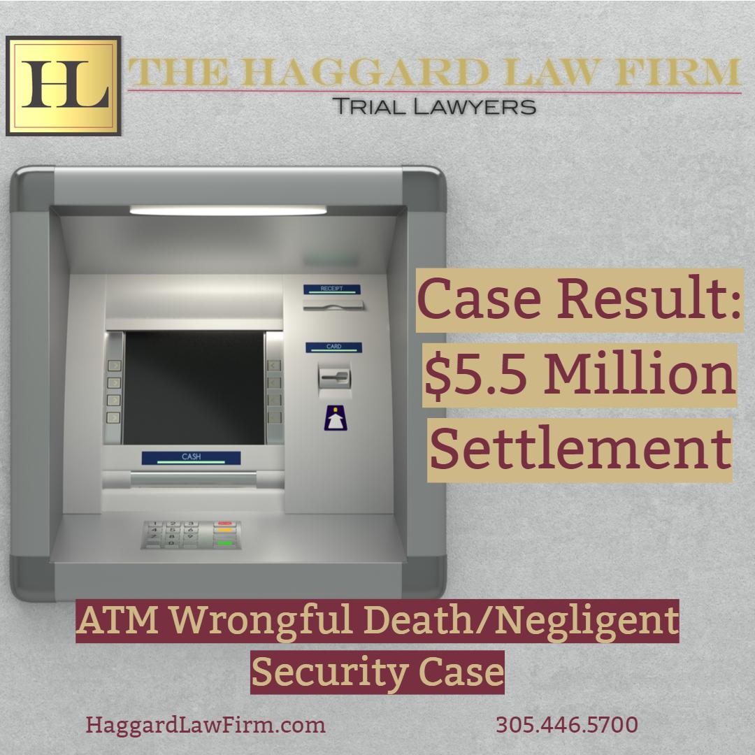 $5.5 Million Settlement – ATM Death Case
