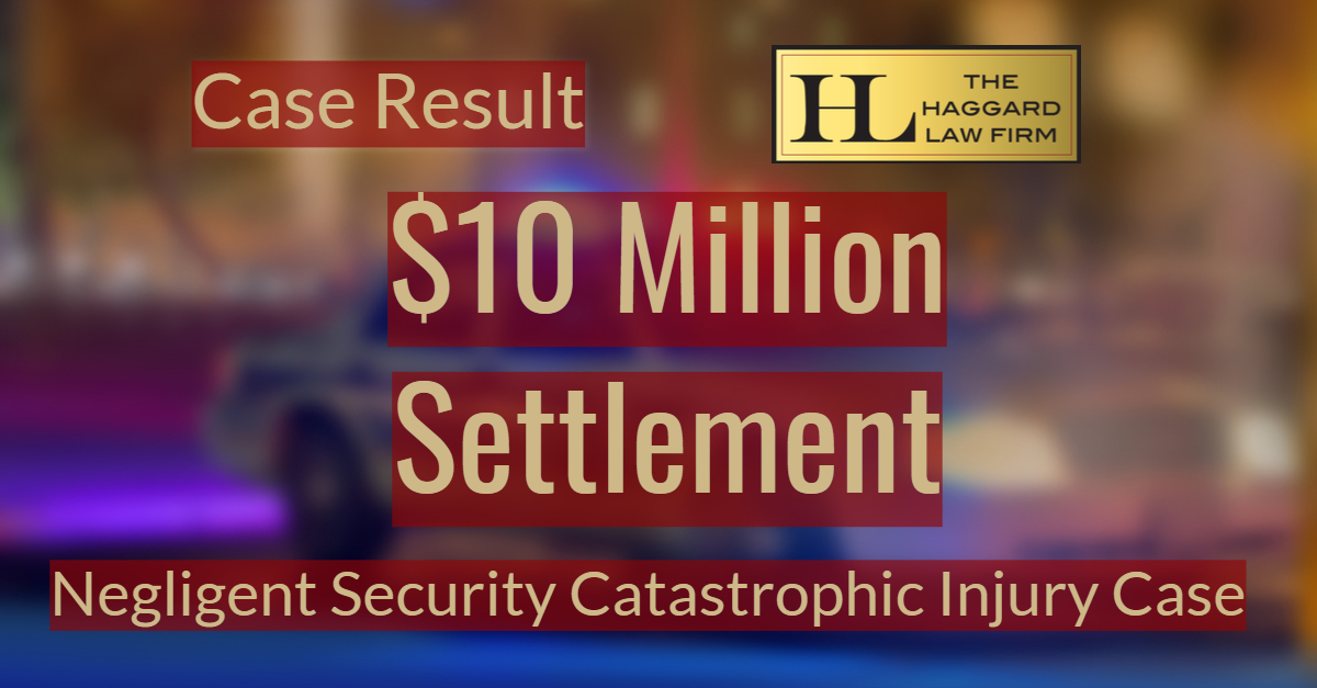 JUST IN: $10 Million Settlement in Negligent Security Case