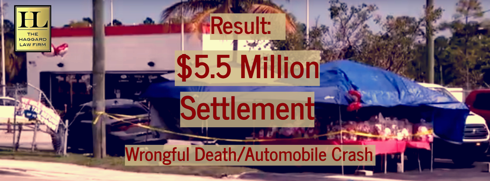 $5.5 Million Settlement in Wrongful Death/Automobile Crash Case