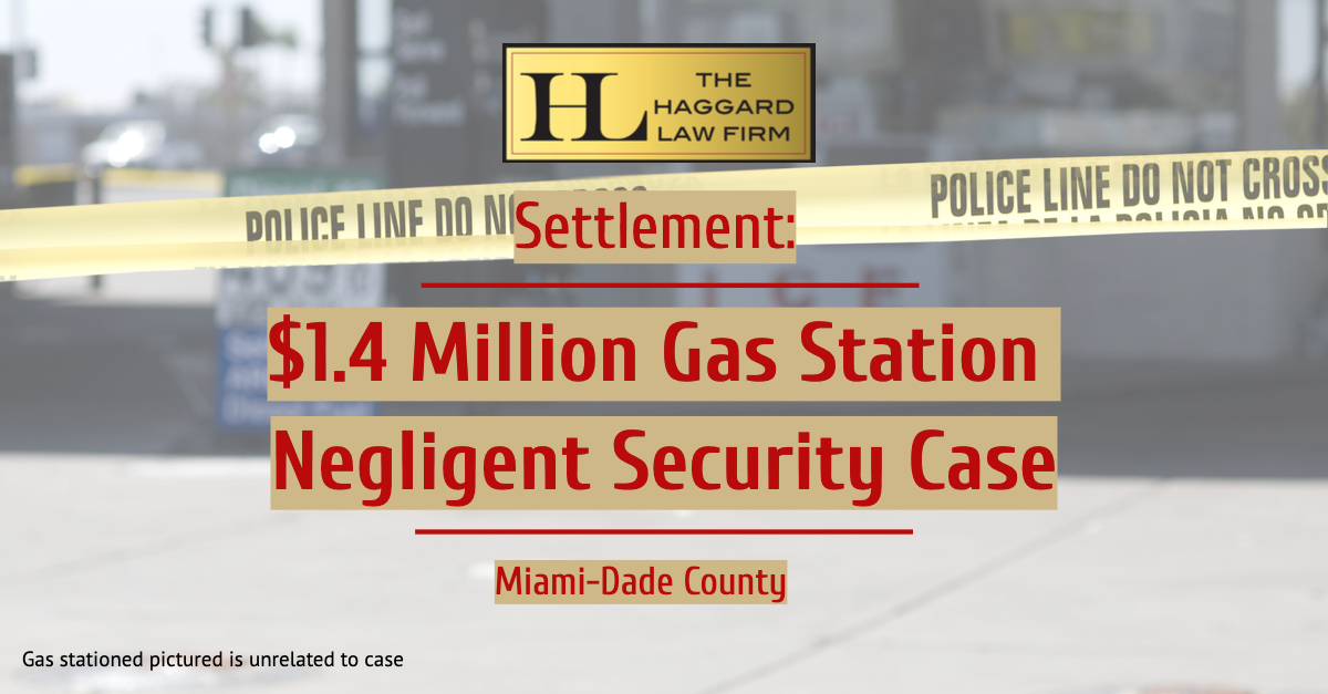 $1.4 Million Settlement in Gas Station Negligent Security Case
