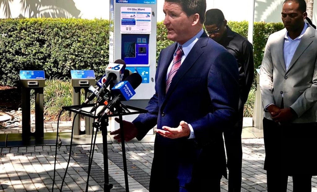 The Haggard Law Firm's Douglas McCarron announcing the lawsuit against the City of Miami Beach in this case in September of 2022.