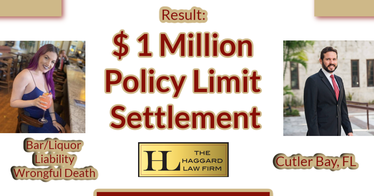 $1 Million Policy Limit Settlement in Bar/Liquor Liability Case
