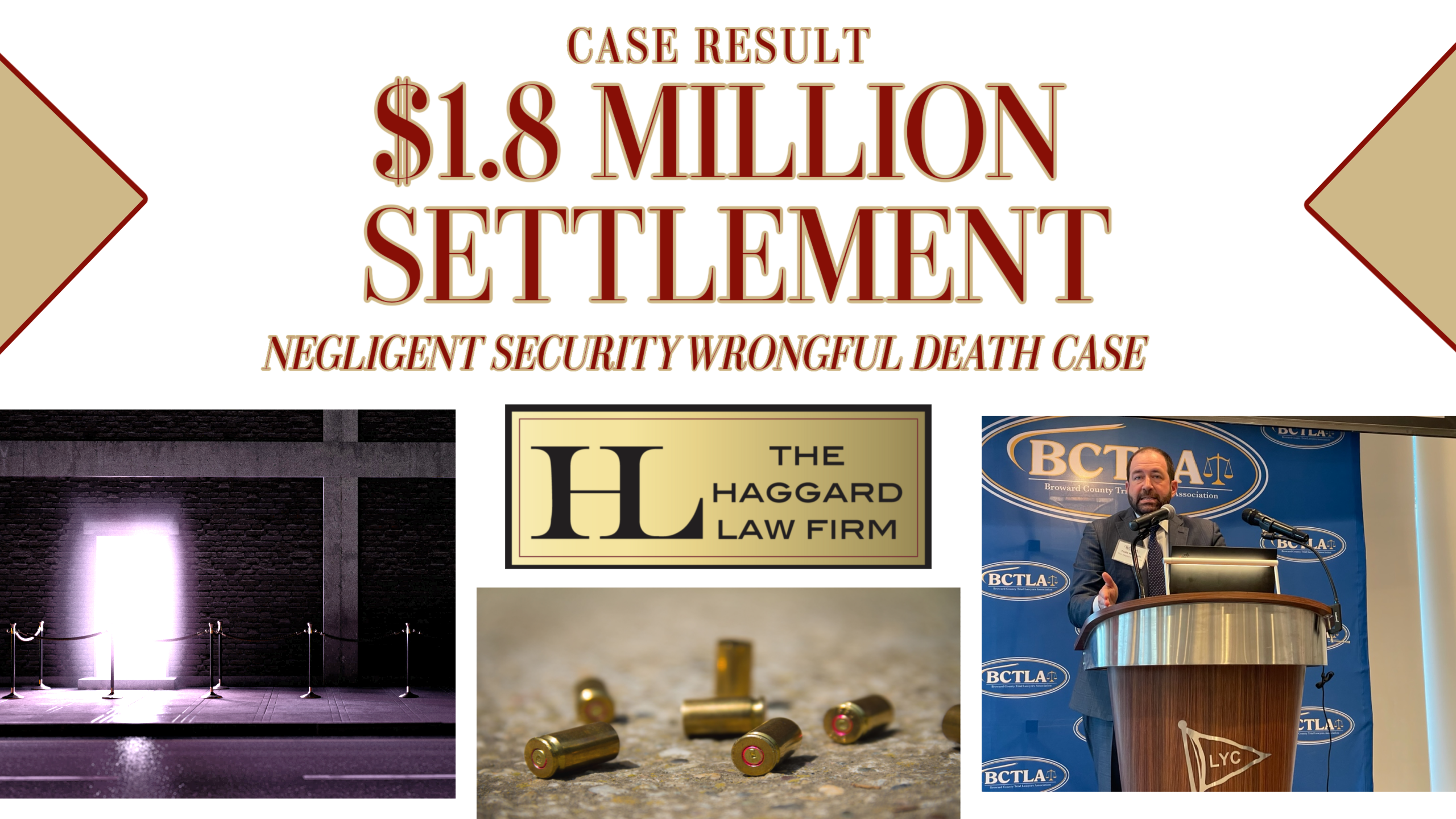 Despite Little Prior Crime, $1.8 Million Settlement Reached in Negligent Security Case.