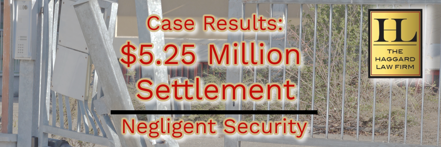 $5.25 Million Settlement in a Negligent Security Case Involving Two Victims