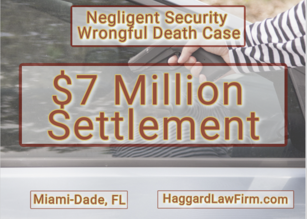 $7 Million Settlement in Negligent Security Wrongful Death Case