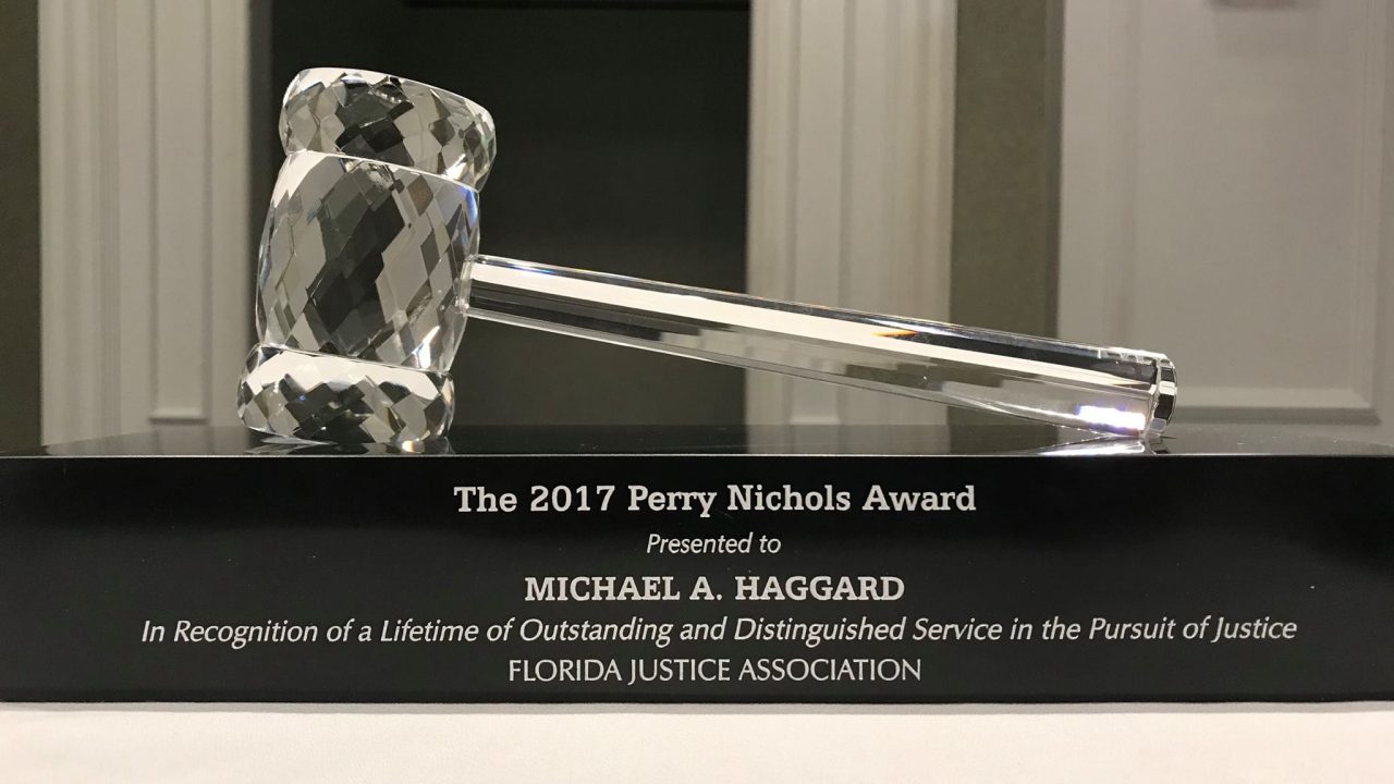 Haggard Receives Perry Nichols Award