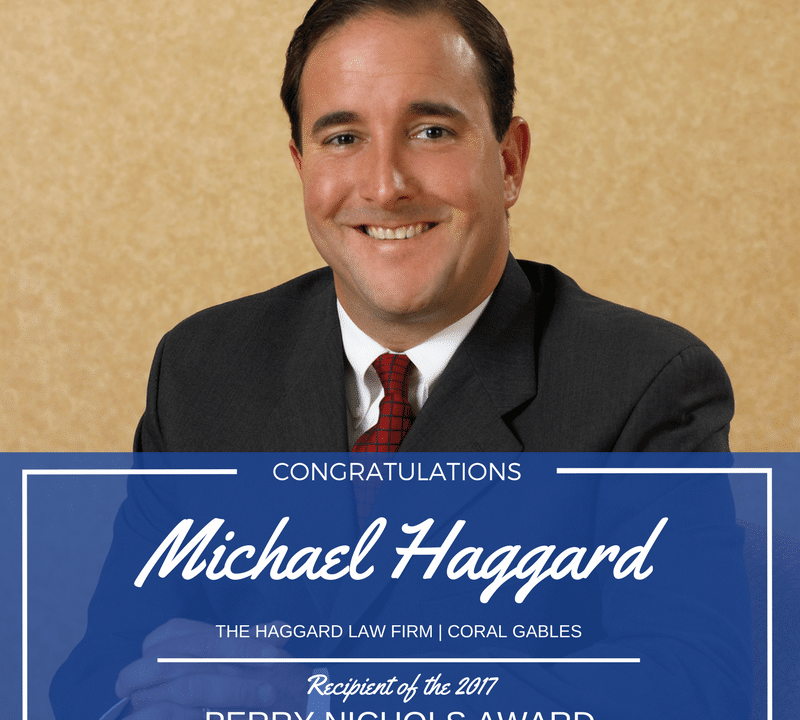 Haggard Named Recipient of Nichols Award by FJA