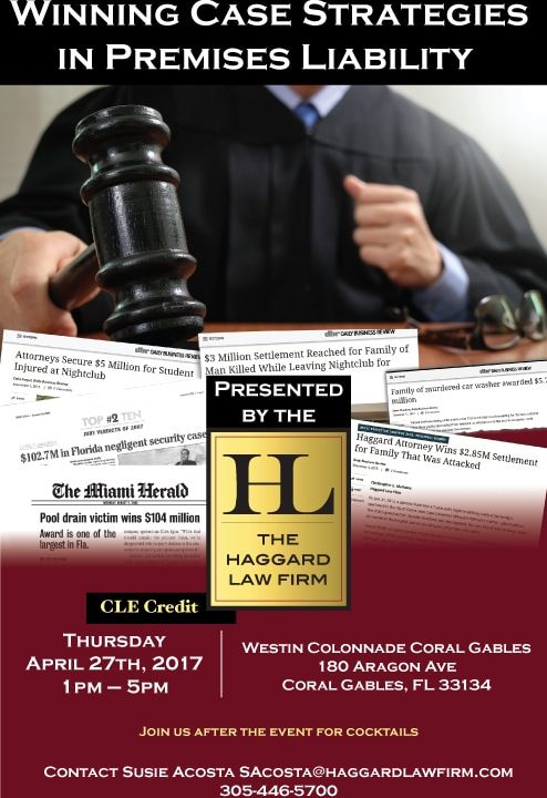 Final Seats Available for Premises Liability Seminar