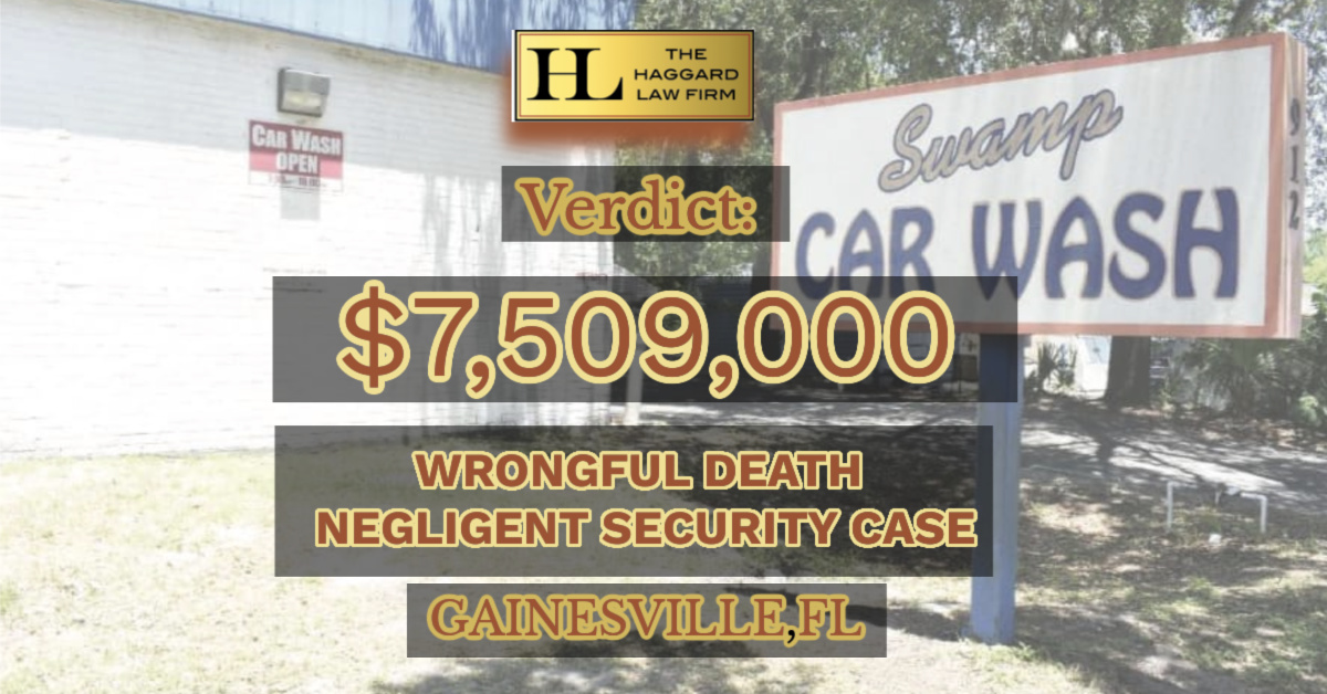 VERDICT: $7.5 MILLION AWARDED BY JURY IN WRONGFUL DEATH CASE