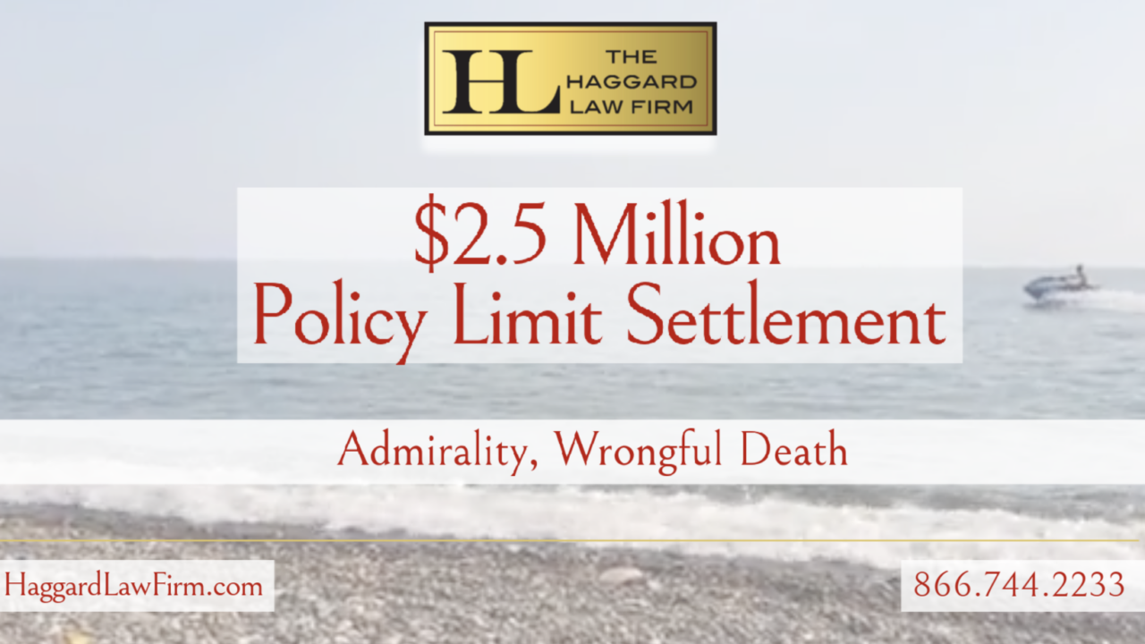 $2.5 Million Policy Limits Recovery in Fatal Jet Ski Collision Case
